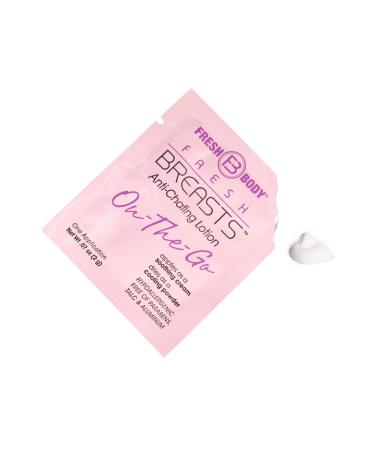 Fresh Body FB - Fresh Breasts Anti-Chafing Lotion 3.4 FL Oz + On-The-Go Travel Size Packet (15 Pack) | Women's Soothing Lotion to Powder - Buy Online on SooperMarket.com