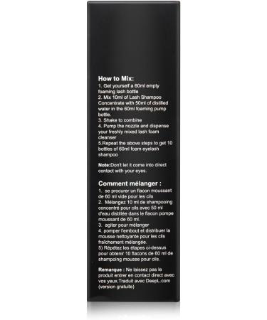 Eyelash Cleanser Concentrate Unscented 100ml Professional Lash Extensions Shampoo Natural Foaming Cleanser DIY Paraben & Sulfate Free Non-lrritating Wash for Extensions Lashes with Salon Home Care-Makes 60ml Bottles Eyelash Shampoo Unscented 1 count (Pack - Buy Online on SooperMarket.com