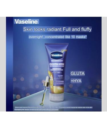 Vaseline Healthy Bright Gluta Hya Serum Burst Lotion Overnight Radiance Repair 300Ml. - Buy Online on SooperMarket.com