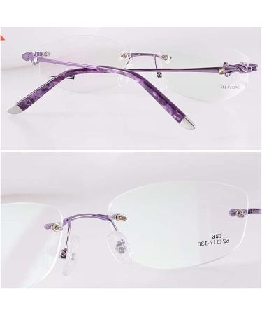 Ranara Replacement Glasses End Tips - Metal Brackets & Nose Bridge for Borderless 1-Hole Frames | Purple Spare Parts - Buy Online on SooperMarket.com