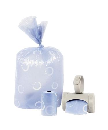 Ubbi Retractable On-the-Go Bag Dispenser - Lavender Scented Gray | Essential Baby Travel Accessory & Gift - Buy Online on SooperMarket.com