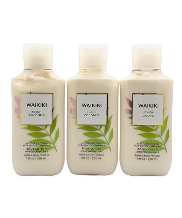 Bath & Body Works Waikiki Beach Coconut Body Lotion 8oz - 3 Pack - Buy Online on SooperMarket.com