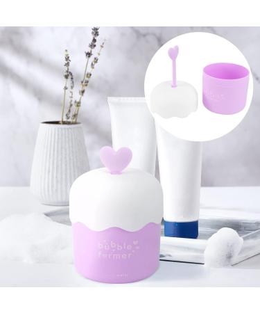 minkissy Face Foam Maker Face Wash Foamer Foam Maker Marshmallow Whip Maker Skin Care Deep Skincare Cleaner Tools for Travel Household Purple - Buy Online on SooperMarket.com