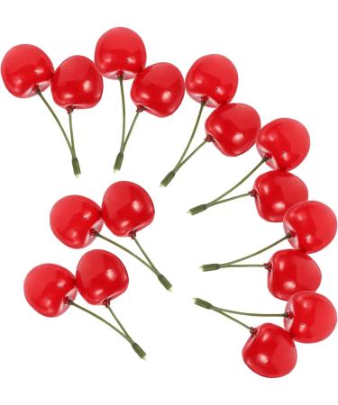 Cabilock 30 Pcs Artificial Cherry Farmhouse Vegetable Decoration Home Decorative Model Cherry Decoration Fruits Cherry Decor for Home Plastic Fruit Decor Kitchen Cabinet Toy Set Child - Buy Online on SooperMarket.com