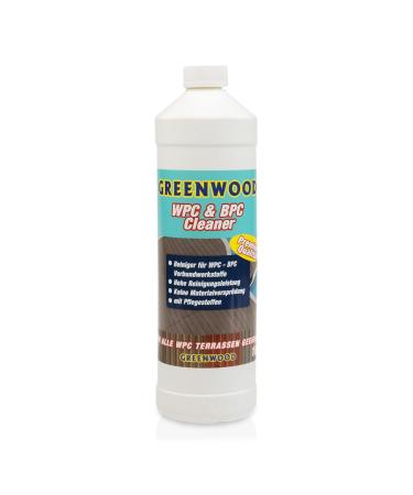Greenwood WPC & BPC cleaner with care - cleaning agent and care products - concentrate - cleaning & maintaining terrace planks - pH neutral - 1 l