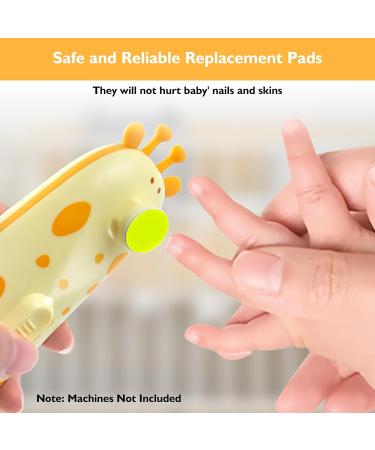 10Pcs Colorful Replacement Nail File Heads for Giraffe Baby Nail Trimmer - Safe and Suitable for Infants & Toddlers - Buy Online on SooperMarket.com