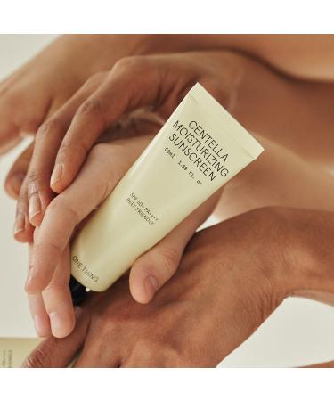 ONE THING Centella Moisturizing Sunscreen | CICA Soothing & Hydrating UV Protection | Reef-Friendly Mineral Cream for Sensitive Skin | Korean Skincare 1.69 Fl Oz - Buy Online on SooperMarket.com