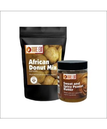 African Donut Mix Puff Puff Mix + Sweet and Spicy Peanut Butter