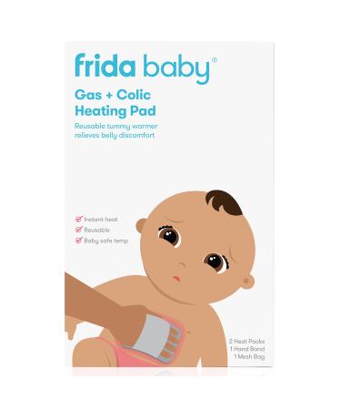 Gas + Colic Heating Pad for Natural Belly Relief by Frida Baby | Gentle Heat to Relax + Soothe Bellies | Instant Tummy Warmer | Soothe Colic Discomfort
