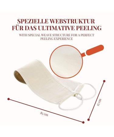Carenesse Back Peeling Belt 15x85 cm | Exclusive Body Scrubber | Chemical-Free Hammam Kese & Peeling Belt for Smooth Skin - Buy Online on SooperMarket.com