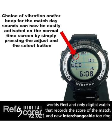 RefStuff RefScorer Digital New v2.021 Soccer Referee Watch with Interchangeable Top Rings - Record Game Score with Ease! (Pack of 5 Sold Separately) - Buy Online on SooperMarket.com