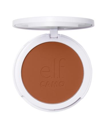 e.l.f. Camo Powder Foundation Lightweight Primer-Infused Buildable & Long-Lasting Medium-to-Full Coverage Foundation Deep 510 C Deep 510 C 8 g (Pack of 1)