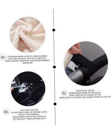 Wheelchair Blanket Adult Waterproof Winter Wheelchair Cosy with Fleece Lined and Zipper Universal Fit Warm Wheelchair Cover for Keeping Warm .. - Buy Online on SooperMarket.com