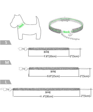 RayMinsino Pet Collar with Diamonds Adjustable Crystal Diamond Elastic Heart Claw Pendant Wedding Cat and Dog Small Pet Necklace Jewellery S White - Buy Online on SooperMarket.com