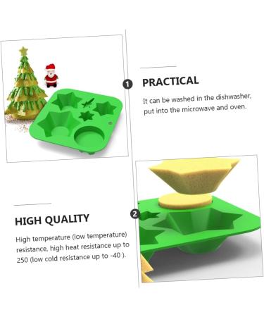 Cabilock Candy Chocolate 2pcs Biscuit Mold Silicone Molds Silicone Cake Baking DIY Mold Simple Mold Grill Plate Epoxy Resin - Buy Online on SooperMarket.com