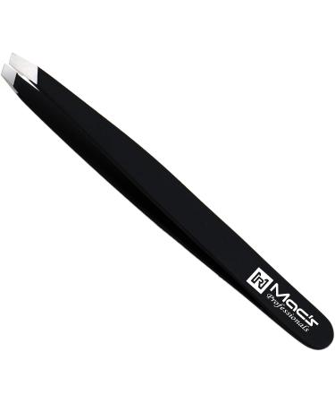 Macs Professional Tweezers Set for Eyebrow Plucking & Ingrown Hair Removal - Stainless Steel Precision Sharp Tips - Black 7343BK - Buy Online on SooperMarket.com