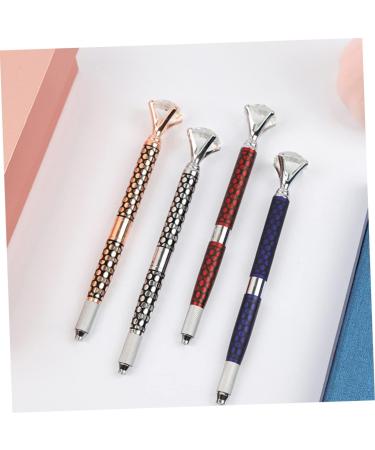 Baluue 3 Embroidery Pen Eyebrow Pen Brow Pencil Makeup Pen Makeup Tool Golden Aluminum Alloy - Buy Online on SooperMarket.com