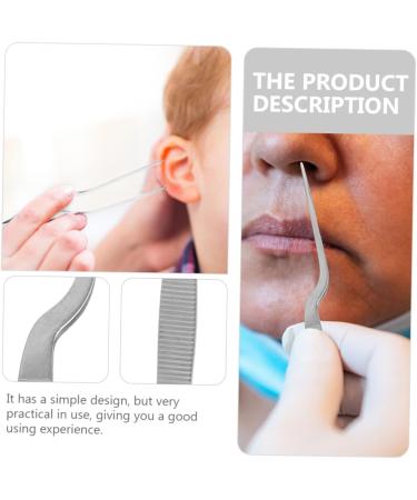 FOMIYES 8 Pcs Stainless Steel Tweezers Ear Cleaning Tools Plant Tools Ceramic Tweezers Cleaning Tools for Ear Cure Ear Tools Earwax Cleaning Tweezers Stainless Steel Ear Tools Silver 16X1.5X1.3CMx2pcs - Buy Online on SooperMarket.com
