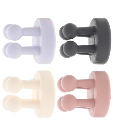 HAPINARY 4pcs Nail- Seamless Hook Towel Hook Bathroom Hooks for Towels Hook for Wall Hat Hooks