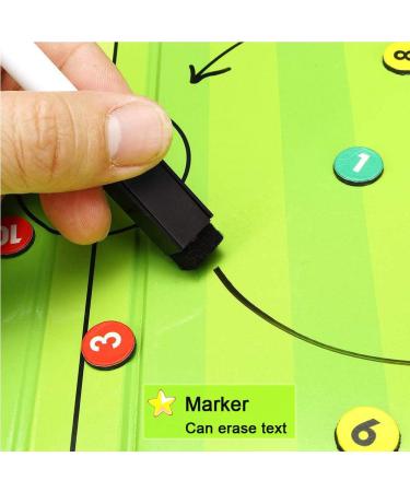 TXENCEX Football Coaching Board Coaches Clipboard Tactical Magnetic Board Kit Portable Strategy Coach Board with Dry Erase  Marker Pen and Zipper Bag - Buy Online on SooperMarket.com