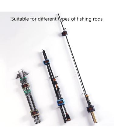 Fishing Rod Straps 6-Pack: Stretchy Waterproof Wrap Ties for Spinning, Fly, Casting Rods - Three Camo Colors - Buy Online on SooperMarket.com