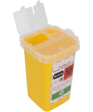Sharps Disposal Container Disposal Blade Container Barbershop Hair Salon Shaving Knife Blade Disposal Collect Box for Home and Professional use(yellow) - Buy Online on SooperMarket.com