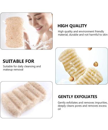 1Pc Wave Shape Facial Sponge Practical Face Puff Portable Body Cleansing Sponge - Buy Online on SooperMarket.com