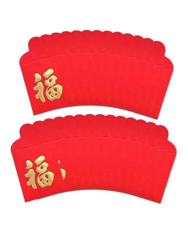 25pcs Red Envelope Chinese New Year Hong Bao Lucky Red Packet Spring Festival Hong Bao Lucky New Year Red Envelopes Gifts