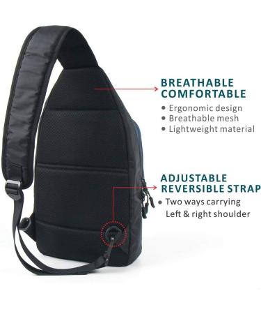 G7Explorer Small Crossbody Sling Bag - Unisex Small Black Backpack - Buy Online on SooperMarket.com