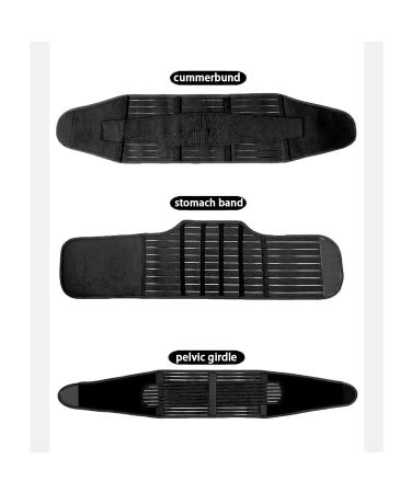 Lekeplus 3 In 1 Postpartum Belly Band Wrap C Section Recovery Belt | Black L - Buy Online on SooperMarket.com