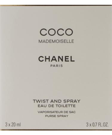 Coco Mademoiselle by Chanel for Women Set (Eau De Toilette Spray 0.7 Ounce Two Eau De Toilette Refills 0.7 Ounce Each) Orange 0.7 Fl Oz (Pack of 3) - Buy Online on SooperMarket.com