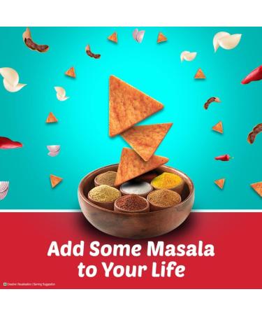 Bingo! Mad Angles Corn-Based Crunchy Chips Perfect for Snacking (Pack Of 4) Delicious Tasty And Twisty Treat Sold By Kidzbuzz (Bingo Mmmmm Masala) - Buy Online on SooperMarket.com