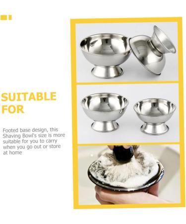 Angoily High Impact Shell Shaving Cup - Rustproof Steel Shaving Bowl for Men | Reusable & Ideal Gift for Households - Buy Online on SooperMarket.com