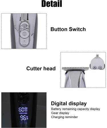 Dioche 2 in 1 Cordless Hair Clippers for Men - USB Rechargeable Electric Hair Trimmer & Professional Cutting Kit with Limit Combs & Cleaning Brush - Buy Online on SooperMarket.com