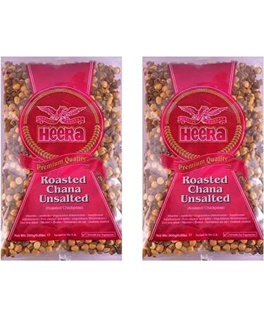 Seelans Superstore Heera Roasted Unsalted Chana 300g (Pack of 2)-Roasted Chickpeas Rich in Health Benefiting Properties-Inhibits Overeating and Keeps Hunger Pains at Bay - Buy Online on SooperMarket.com