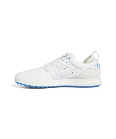 adidas Men's Flopshot Spikeless Golf Shoes 11 Footwear White/Gold Metallic/Blue Rush