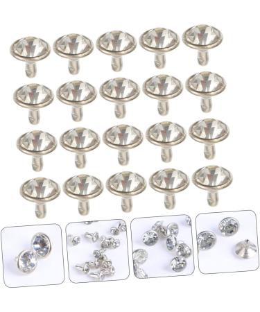 TEHAUX 200 Sets Leather Crafts Diamond-Studded Bag Luggage Making of Clothes Accessories Clothing Garment 0.8X0.8X1CM As Shown - Buy Online on SooperMarket.com