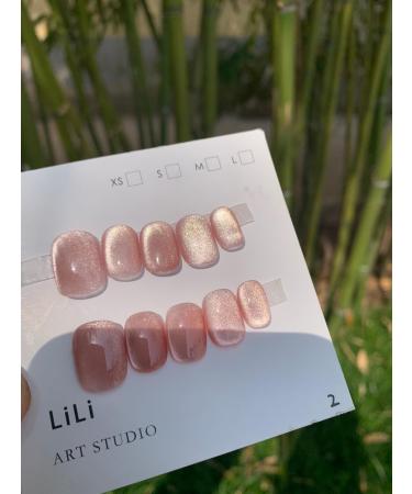 Handmade Phototherapy Wearing Nail Rose Cat Eye Popular Short Nail Beauty Patch Nail Patch False Nail (Color : A Size : S) - Buy Online on SooperMarket.com