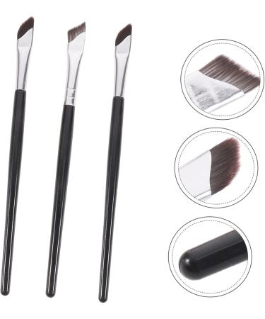 MUSISALY 3pcs Set Angled Concealer Brush Eyeshadow Brush Under Eye Concealer Brush Angled Eyebrow Brush Wood - Buy Online on SooperMarket.com