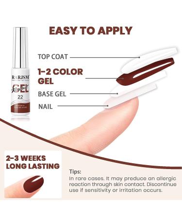 RARJSM Nail Art Gel Liner Set - 12 Colors Autumn Winter Collection for DIY Manicure Design - Soak Off, Salon Quality - Buy Online on SooperMarket.com