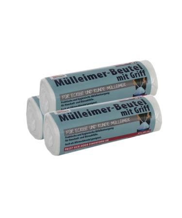 Premiumline garbage bag - particularly tear -resistant and waterproof - with a stretcher handle/handle (35 liters of premium 3 -pack) 35 liters of premium 90 pieces (1 Pack)