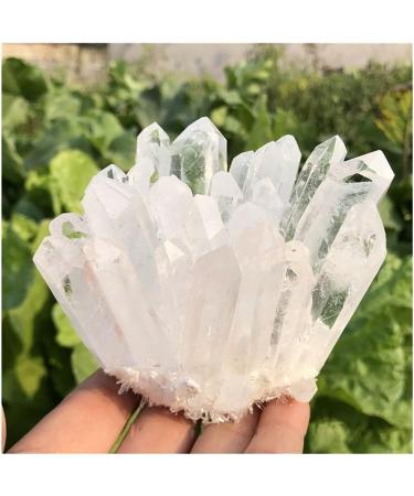 1pc Natural Crystals Clear Quartz Cluster Freeform Reiki Stones Room Home Office Aquarium Decoration Accessories Gemstone Home Collections (Size : 400-450g) - Buy Online on SooperMarket.com