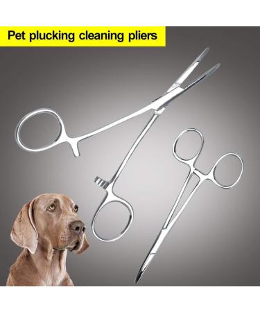 Pet Ear Locking Forceps Dog Ear Hair Puller Pet Groomers Scissor Dog Grooming Locking Tweezers Good Strong Animal Care Pet Groomers Tool(L) - Buy Online on SooperMarket.com