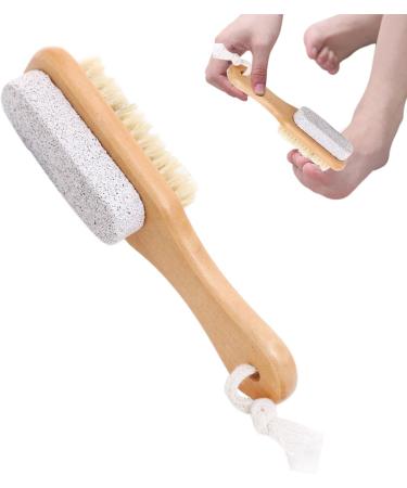 Wontool Foot Pumice - Soft Dual-Function Shower Foot Scrubber - Foot Brush for Shower Foot Pumice Stone for Feet Dry Skin Removal Cracked Heels - Buy Online on SooperMarket.com