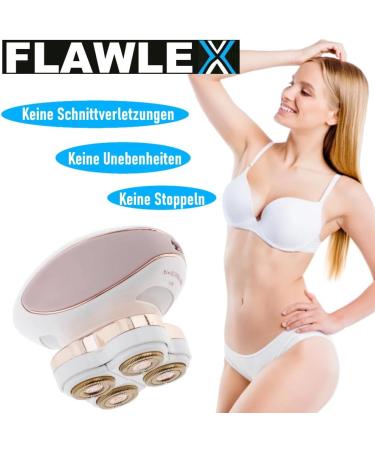 FLAWLEX Hair Remover Epilator Electric Shaver for Face Legs Arms & Body | Flawless & Smooth Skin - Buy Online on SooperMarket.com