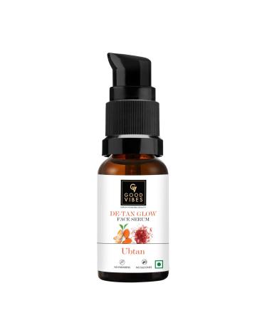 Good Vibes Ubtan Insta Glow Face Serum 30 ml | Nourishing Moisturizing Skin Serum For All Skin Types | With Turmeric Saffron Vitamin B3 | Vegan No Parabens Sulphates & Mineral Oil