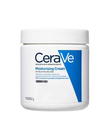 CeraVe Moisturising Cream for Dry to Very Dry Skin 562ml with Hyaluronic Acid and 3 Essential Ceramides 562 ml