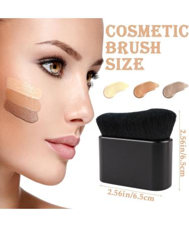Self Tan Brush - Large Kabuki Makeup Brush for Face & Body | Cream Applicator Blending Brush for Tanning & Foundation | Soft Black Self Tanning Brush - Buy Online on SooperMarket.com