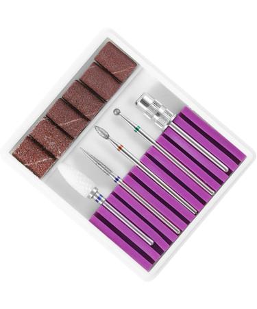 POPETPOP 3 Sets Nail Bits Nail Drill Tool Gel Polish Remover Drill Bit Manicure Drill Bits Cuticle Drill Bit Pedicure Bits Nail Polish Tools Nail Polish Accessories Purple Equipment Grid 6.5x5.5cmx3pcs Purplex3pcs - Buy Online on SooperMarket.com