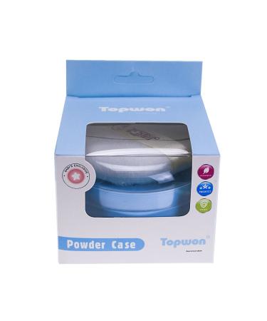 Topwon 3.5'' Baby Powder Puff Kit with Sifter | BPA Free Container Dispenser Case (1 Pack) - Buy Online on SooperMarket.com